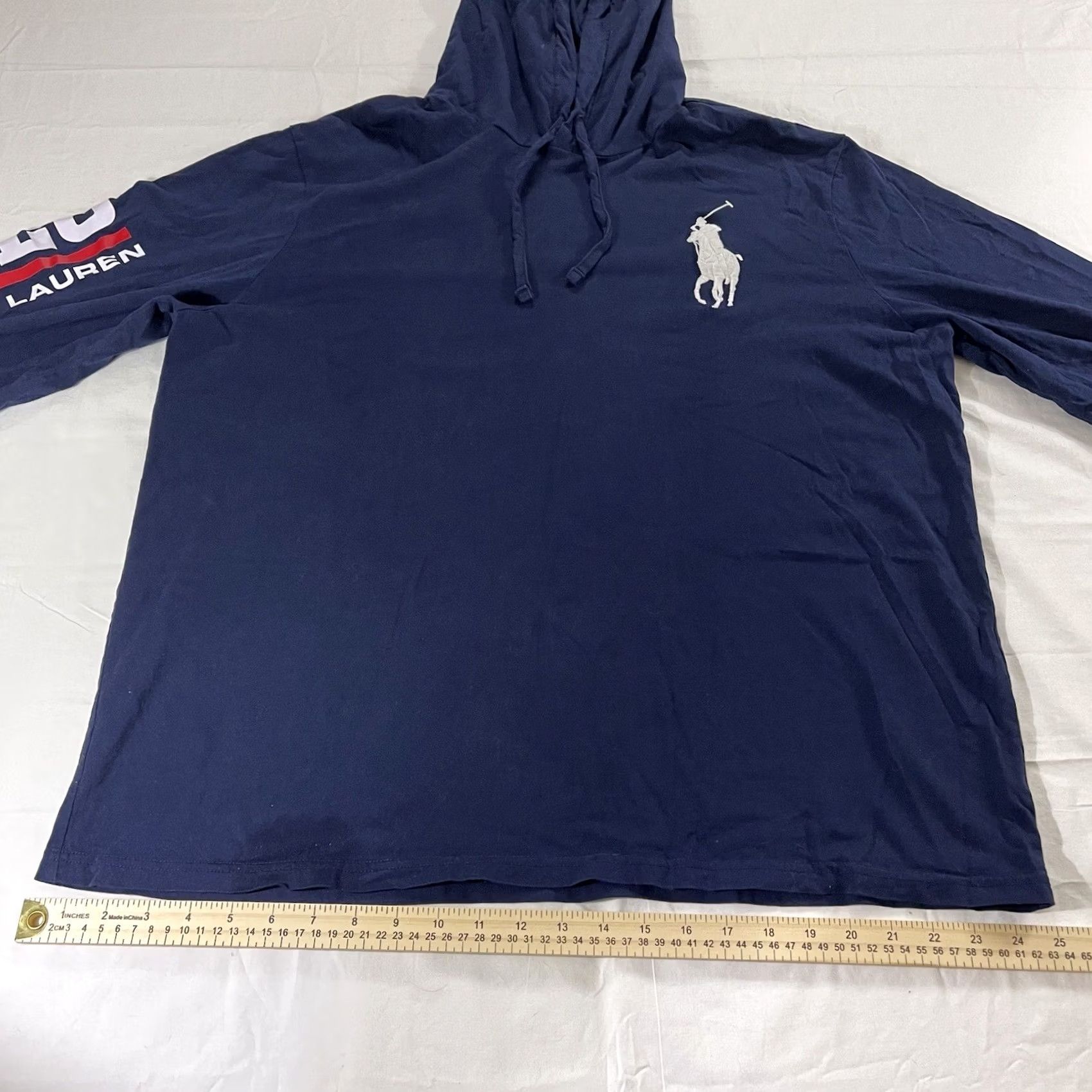 Polo Ralph Lauren Polo Ralph Lauren Hoodie Shirt XL Men Blue Logo Pony L/S Pullover Hooded Size US XL / EU 56 / 4 - 7 Thumbnail