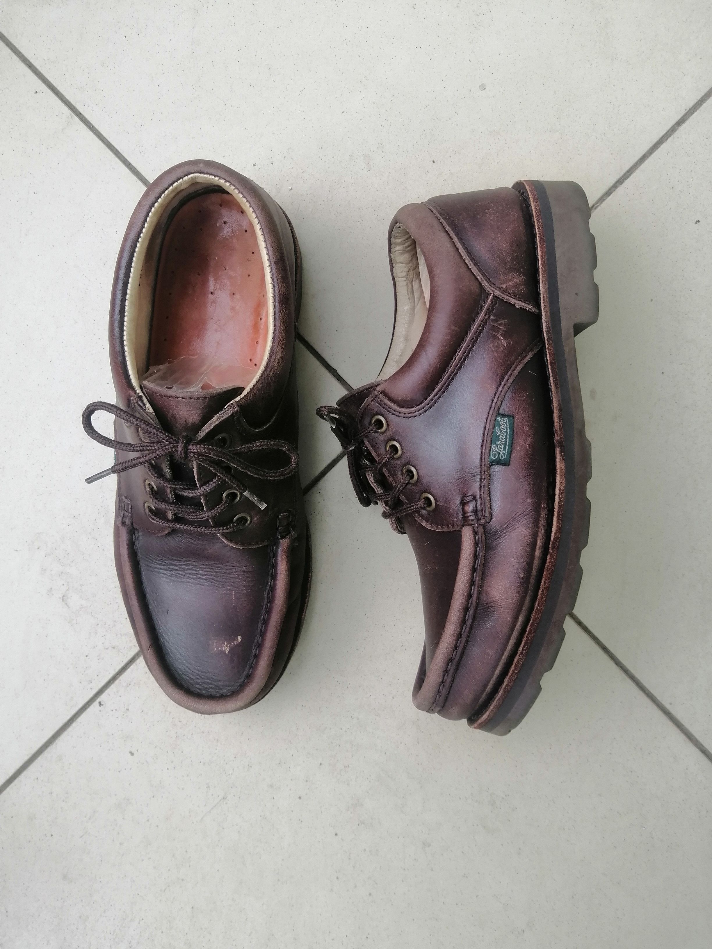 Paraboot Paraboot Michael Apron Toe Derby – Brown Leather Size US 10.5 / EU 43-44 - 4 Thumbnail