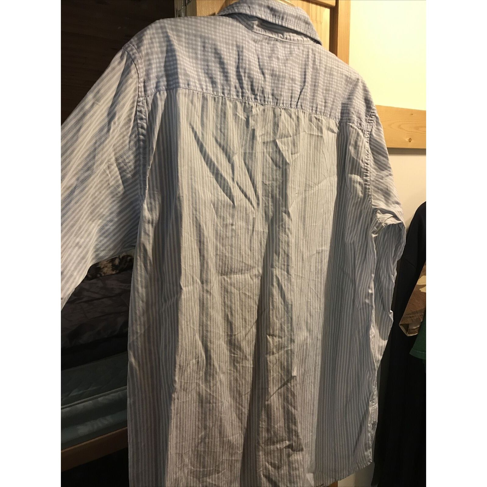 Robert Graham Robert Graham Men’s L Blue Check Striped Button Cotton Shirt Size US L / EU 52-54 / 3 - 9 Thumbnail