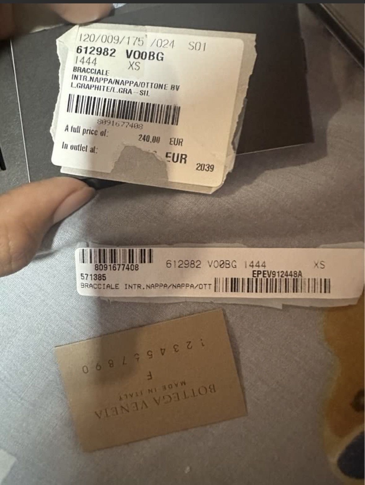 Bottega Veneta Bottega Veneta Nappa Bracelet Size 26 - 2 Thumbnail