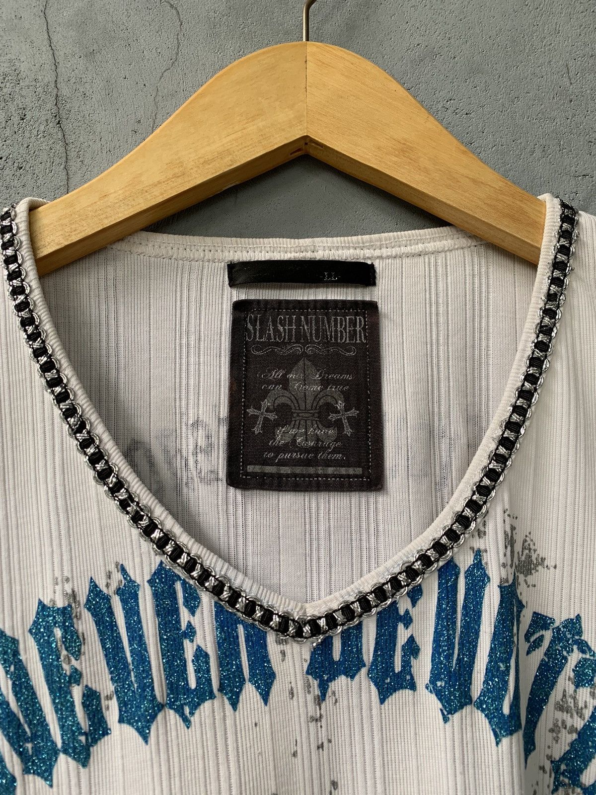 Beauty Beast × If Six Was Nine × Japanese Brand Gothic Japan Y2k Slash Number Tee Size US L / EU 52-54 / 3 - 5 Thumbnail