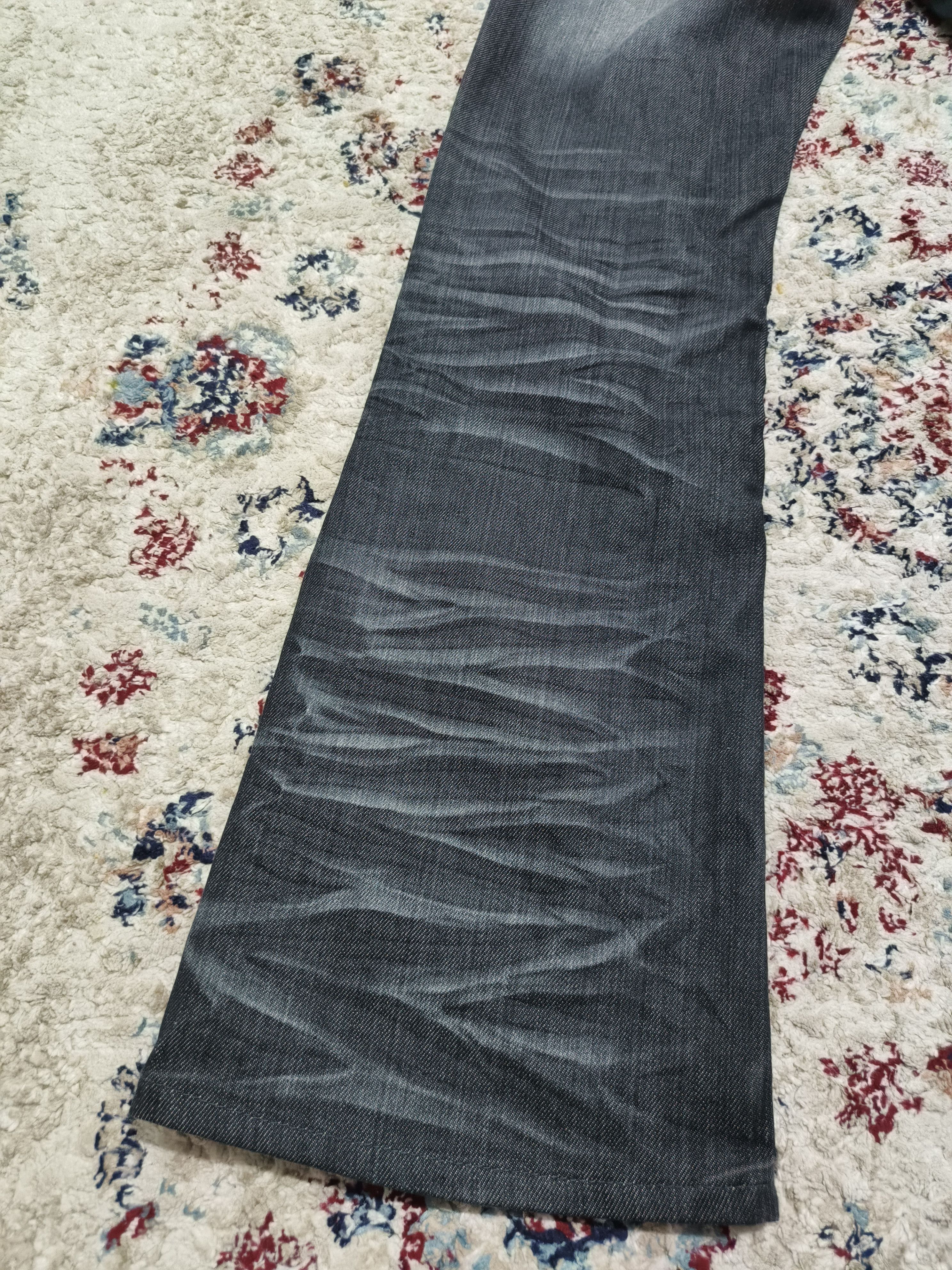 If Six Was Nine × Japanese Brand × Le Grande Bleu (L.G.B.) Japanese Black Flare Distressed Denim Jeans Size US 30 / EU 46 - 9 Thumbnail