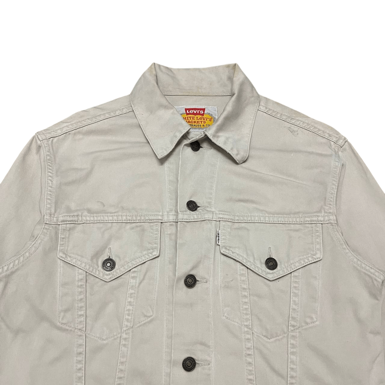 Levi's Vintage Levis White Tab 70505 Trucker Jacket Size US M / EU 48-50 / 2 - 2 Thumbnail