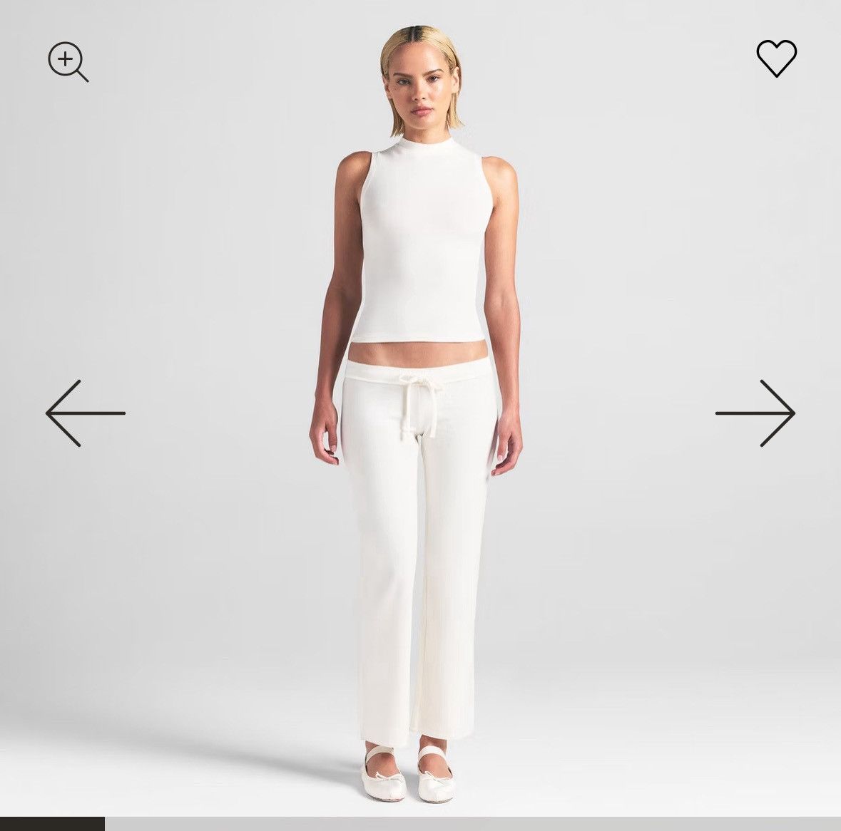 Designer × SKIMS COTTON JERSEY LOW RISE CROP PANT | MARBLE SIZE M Size M / US 6-8 / IT 42-44 - 1 Thumbnail