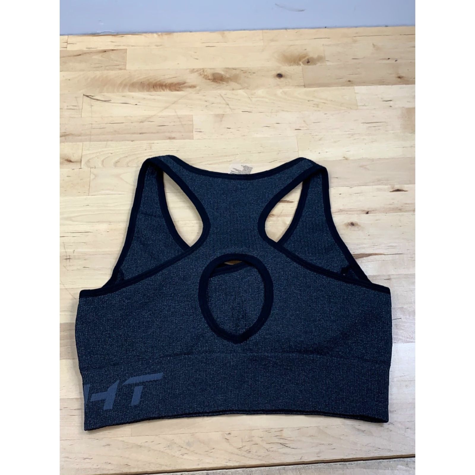 Vintage ECHT Arise Comfort Racerback Sports Bra M Black Women's Sports Bra Racerback Activewear Size ONE SIZE - 2 Thumbnail
