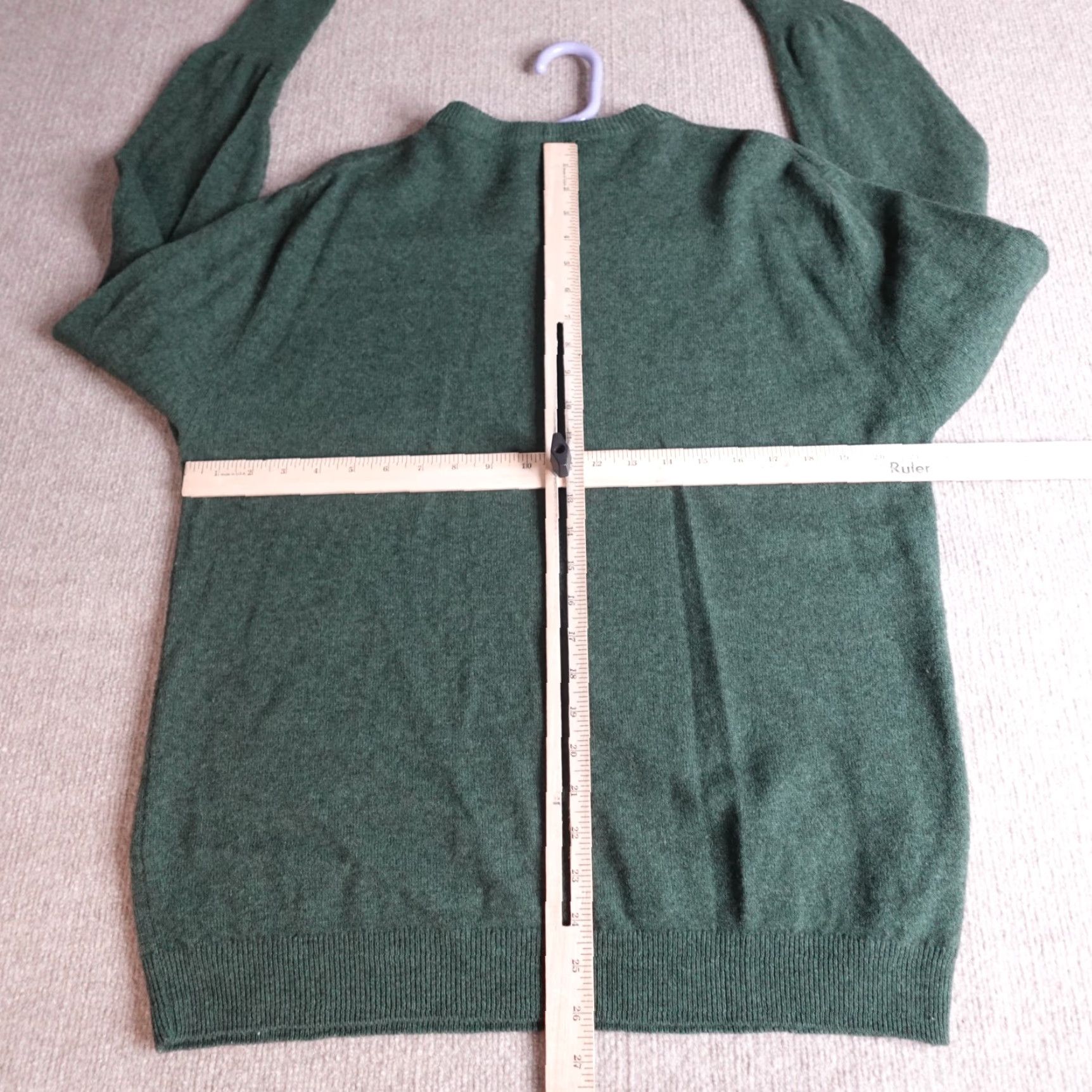 Vintage St. Michael Sweater Large Green Lambswool Crew Neck Made in England Size US L / EU 52-54 / 3 - 2 Thumbnail