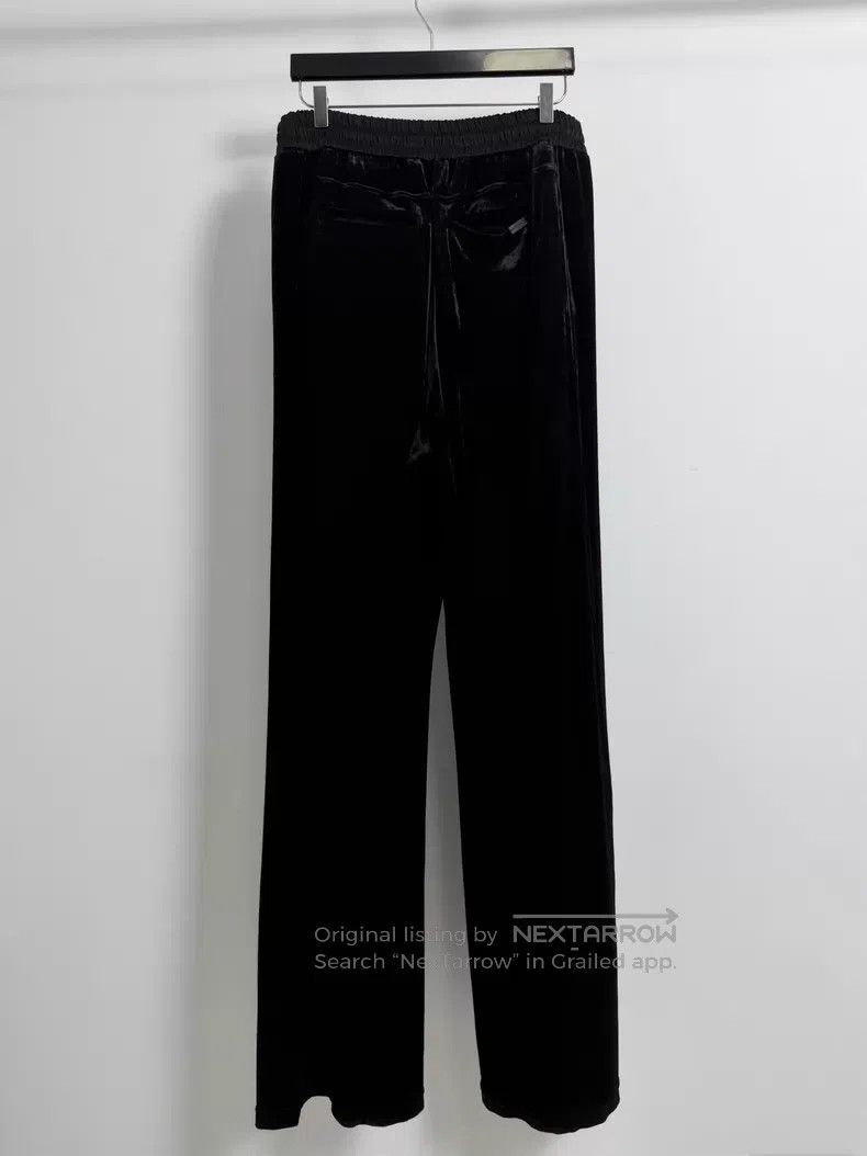 Saint Laurent Paris Saint Laurent Paris size XL Black Velvet Wide-leg Trousers Size US 27 - 2 Thumbnail