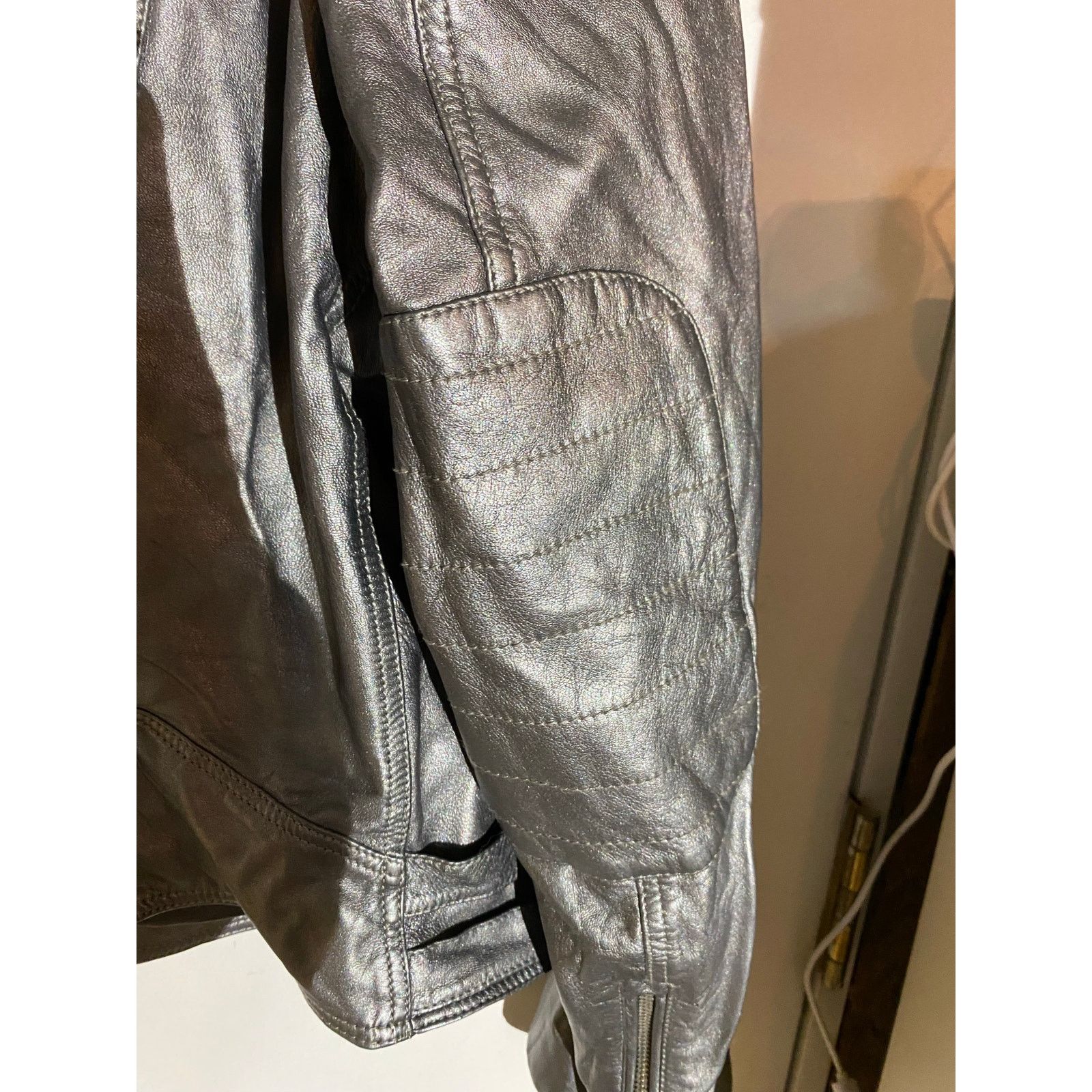 Lauren Ralph Lauren Lauren Ralph Lauren Metalic Moto Jacket Women's 3X NEW Size 3XL / US 20-22 - 2 Thumbnail