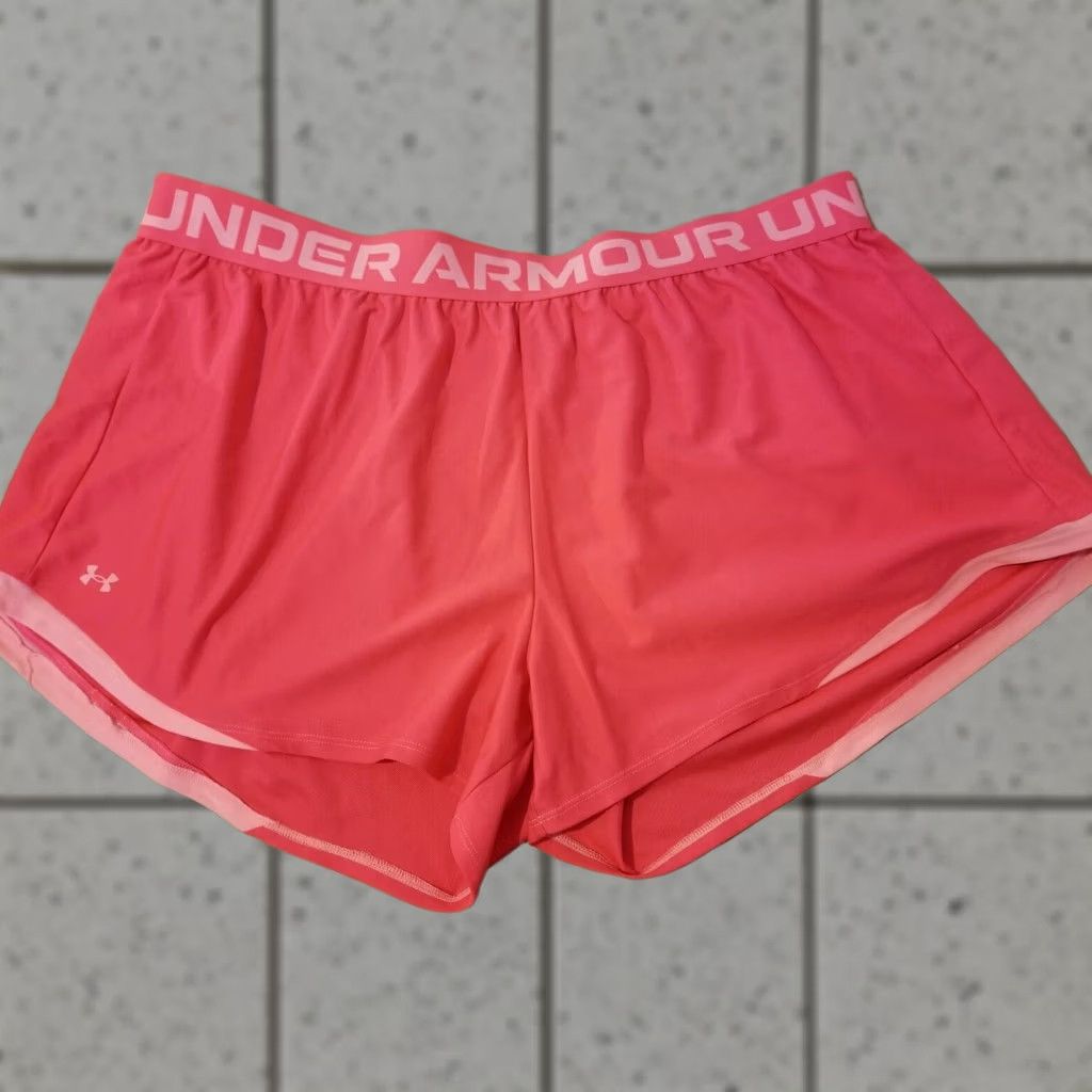 Under Armour VINTAGE Pink Under Armour 3XL Athletic Shorts Workout Gym Womens Size 40" / US 18 - 1 Thumbnail