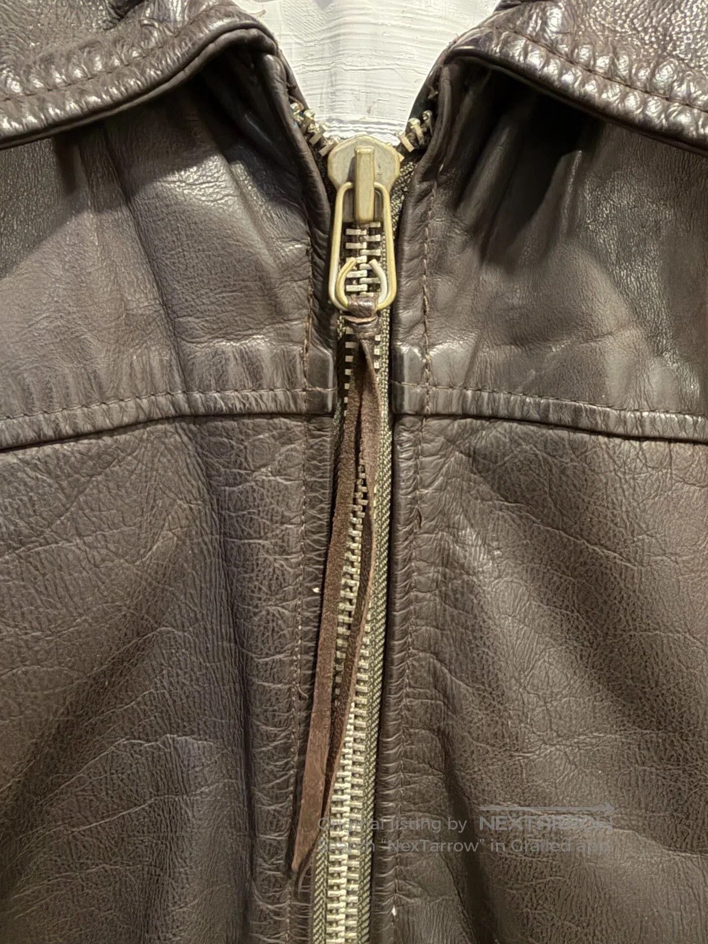 Vintage Rebuilt Vintage Leather Jacket. Size US L / EU 52-54 / 3 - 6 Thumbnail