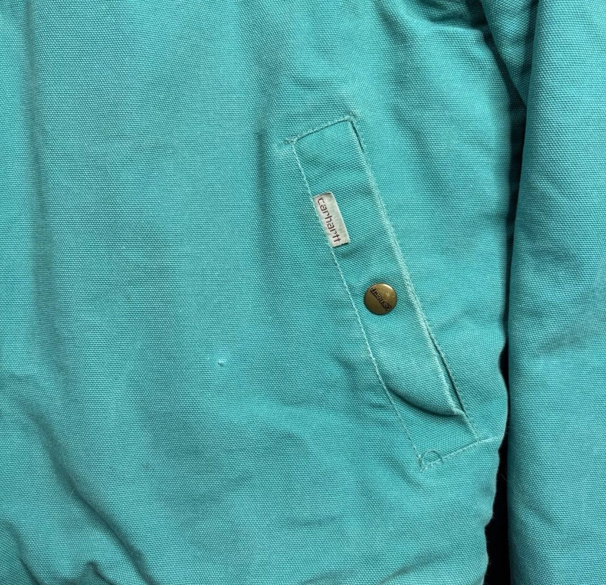 Carhartt × Vintage Vintage Santa Fe Teal Aztec Quilt Lined Carhartt JQ041 Large Size US L / EU 52-54 / 3 - 4 Thumbnail