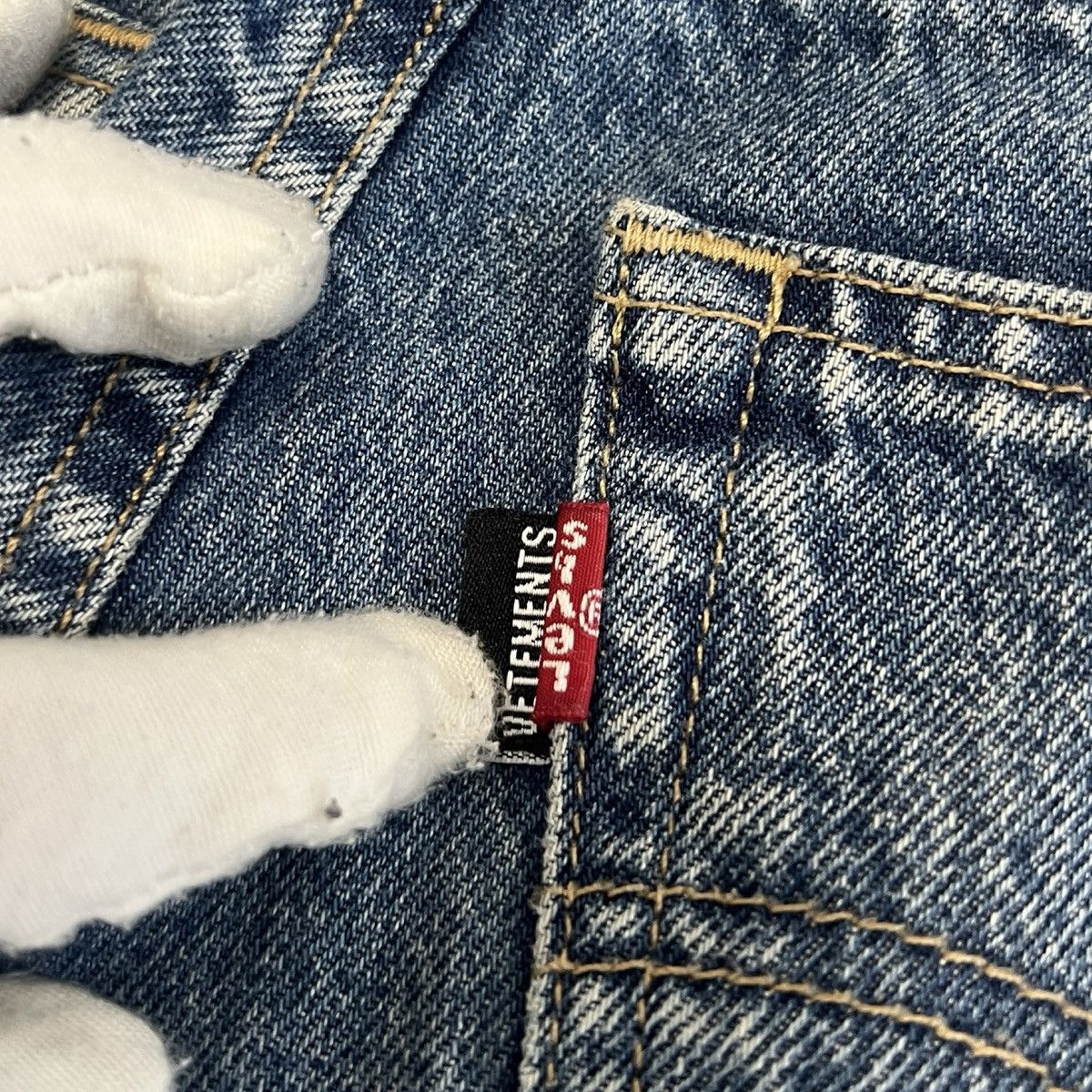 Vetements VETEMENTS 2019SS Demna Era Reconstructed Denim Pants Size US 31 - 16 Thumbnail
