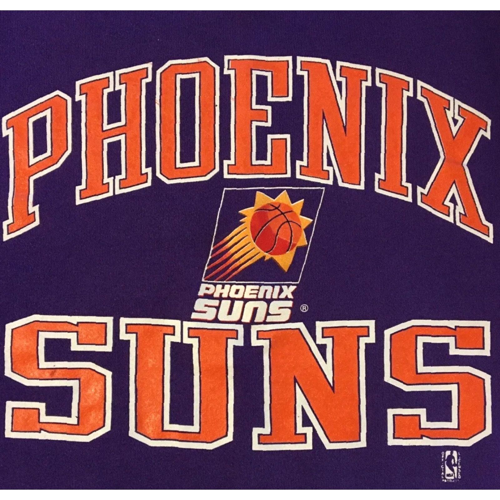 Vintage VINTAGE 90s Phoenix Suns Hoodie S Purple USA NBA Grunge Track 80s Charles Barkley Mens Small Size US S / EU 44-46 / 1 - 2 Thumbnail