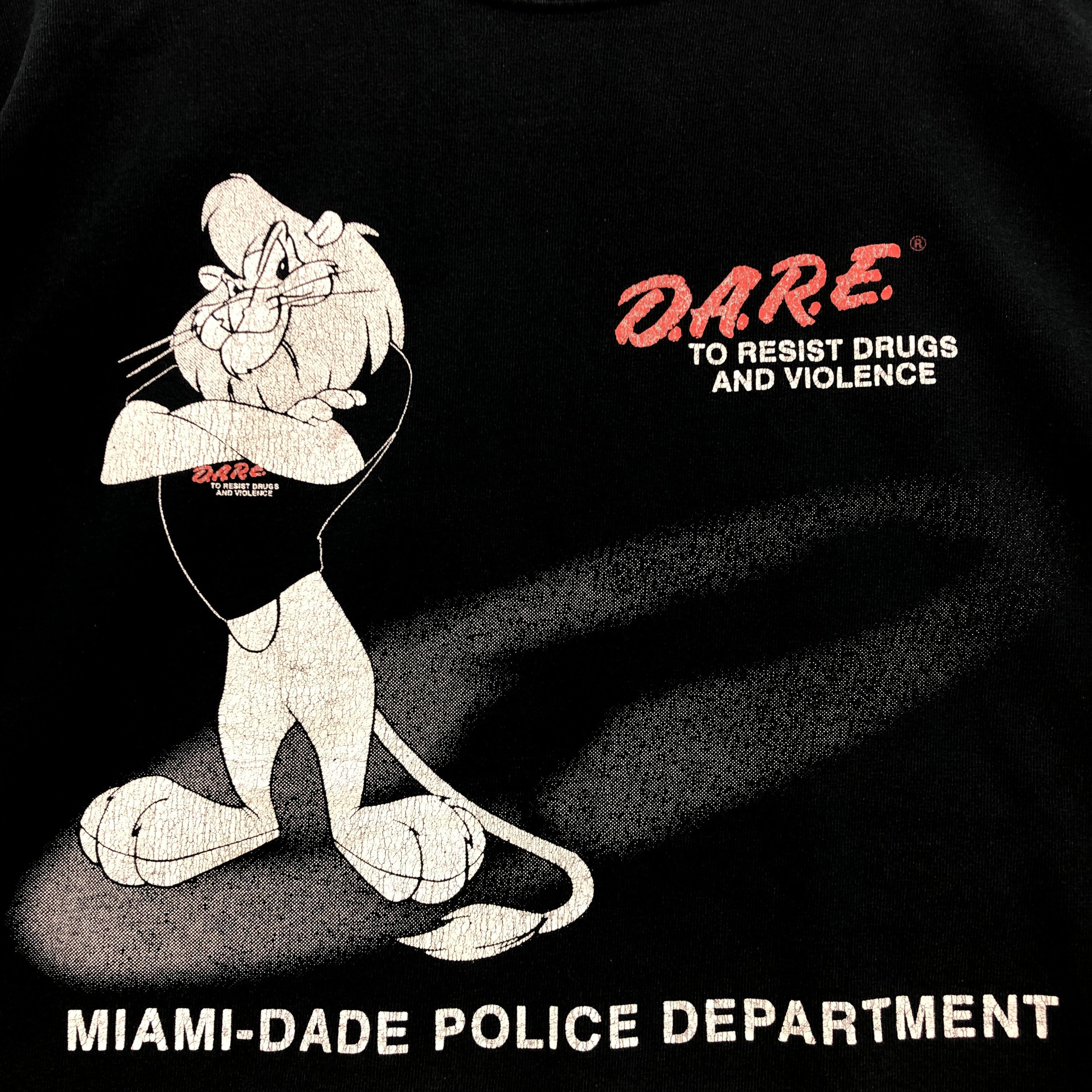 D.A.R.E × Vintage Vintage 90's Dare T Shirt Miami Dade Tees Shirt Size US M / EU 48-50 / 2 - 2 Thumbnail