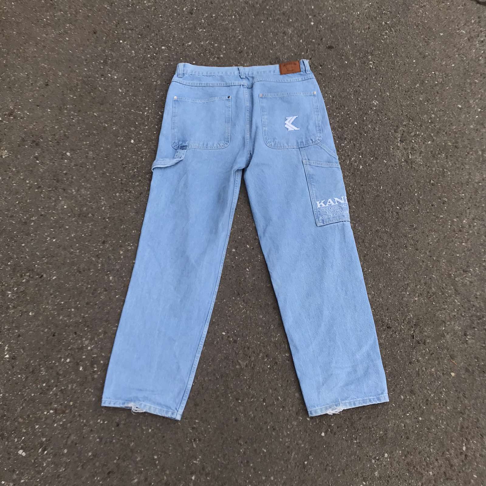 Karl Kani Vintage Baggy Karl Kani Rap Jeans Skater Wide Leg Sz XL Size US 40 / EU 56 - 2 Thumbnail
