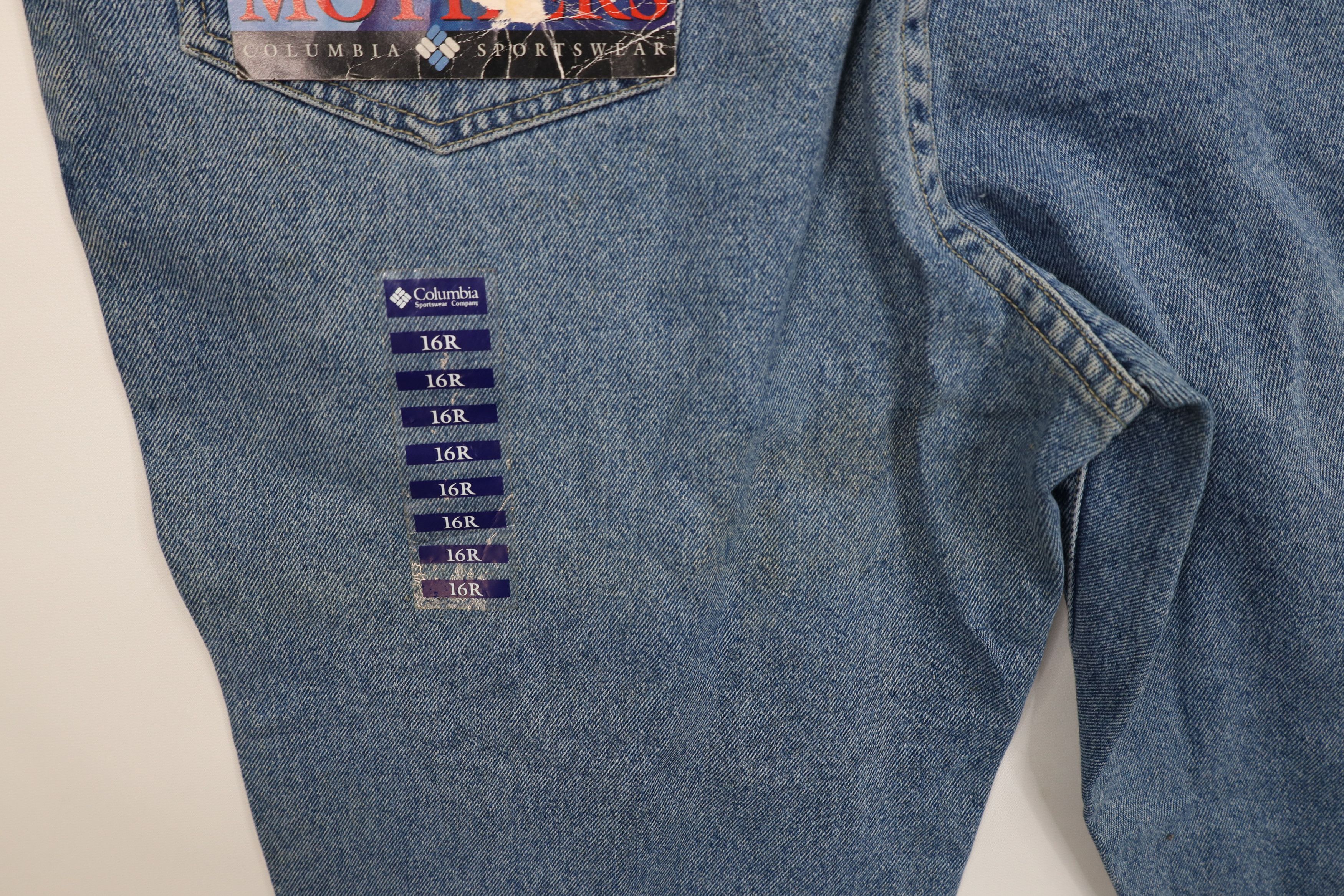 Columbia Deadstock Vintage 90s Columbia Fit Tapered Leg Denim Jeans Size 38" / US 16 / IT 52 - 14 Thumbnail