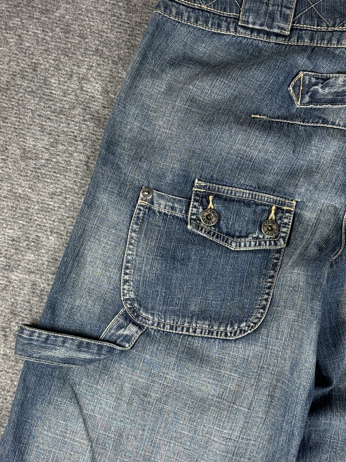 Japanese Brand Vintage Japanese brand Baggy denim y2k Size 35" - 5 Thumbnail
