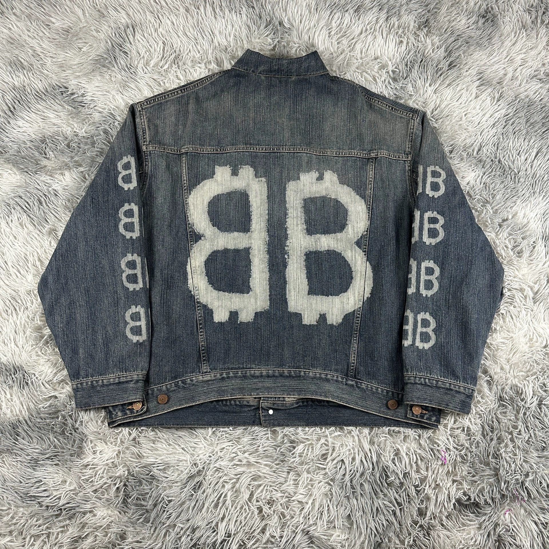 Balenciaga balenciaga double b logo denim jacket Size US M / EU 48-50 / 2 - 7 Thumbnail