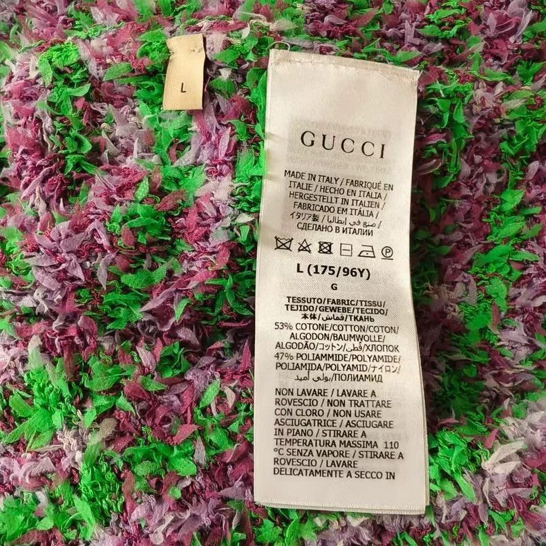 Gucci gucci short sleeve knit top in green-2507 Size L / US 10 / IT 46 - 4 Thumbnail