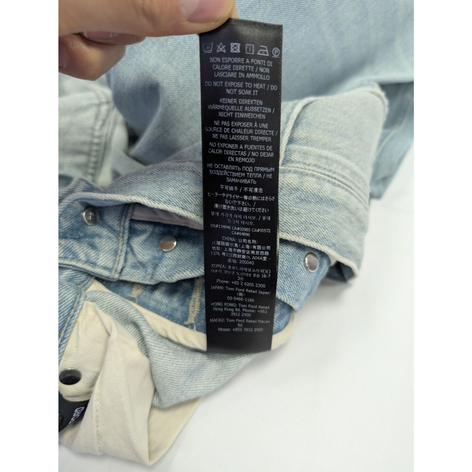 Tom Ford o1rshd1 Tapered Denim Jeans in Blue Size US 32 / EU 48 - 23 Thumbnail