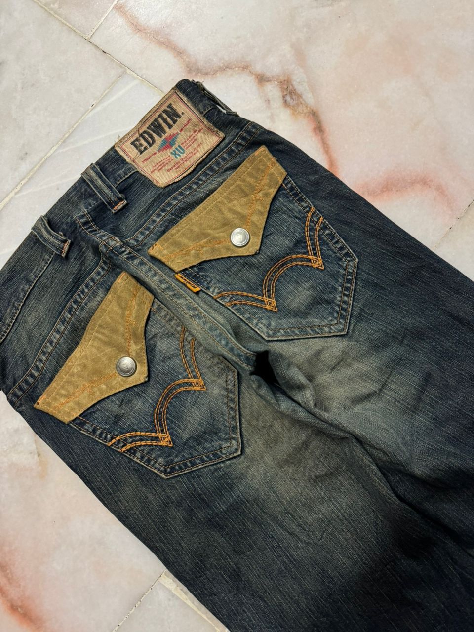 Edwin 💥Flare💥Vintage Edwin XV Insane Rusty Mudwash Bootcut Jeans Size US 29 - 17 Thumbnail