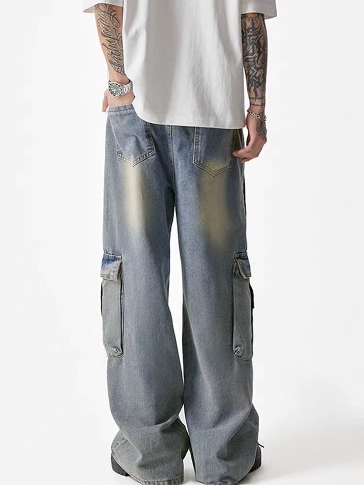 Japanese Brand × Vintage Light Blue High Street Vintage Loose Jeans Size US 30 / EU 46 - 2 Thumbnail