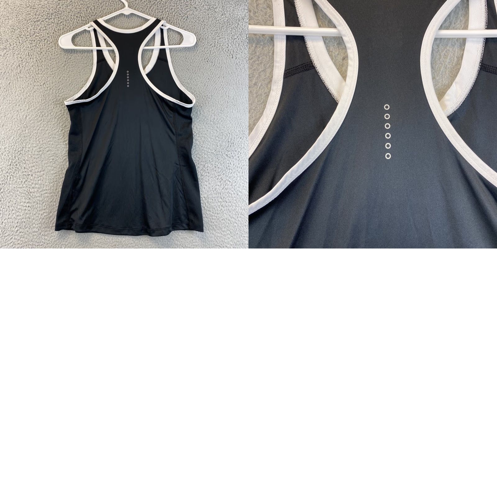 Nike Nike FIT DRY Black Racerback Running Tank Top Women Medium Activewear Size M / US 6-8 / IT 42-44 - 8 Thumbnail