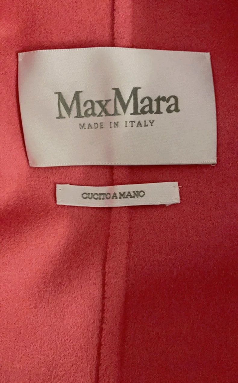 Max Mara Max Mara Pink wool coat Size S / US 4 / IT 40 - 4 Thumbnail