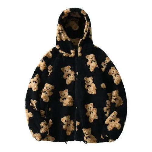 Teefury Bears Teddy Black Hoodie Sweatshirt Pullover Jersey Jumper Size US L / EU 52-54 / 3 - 9 Thumbnail