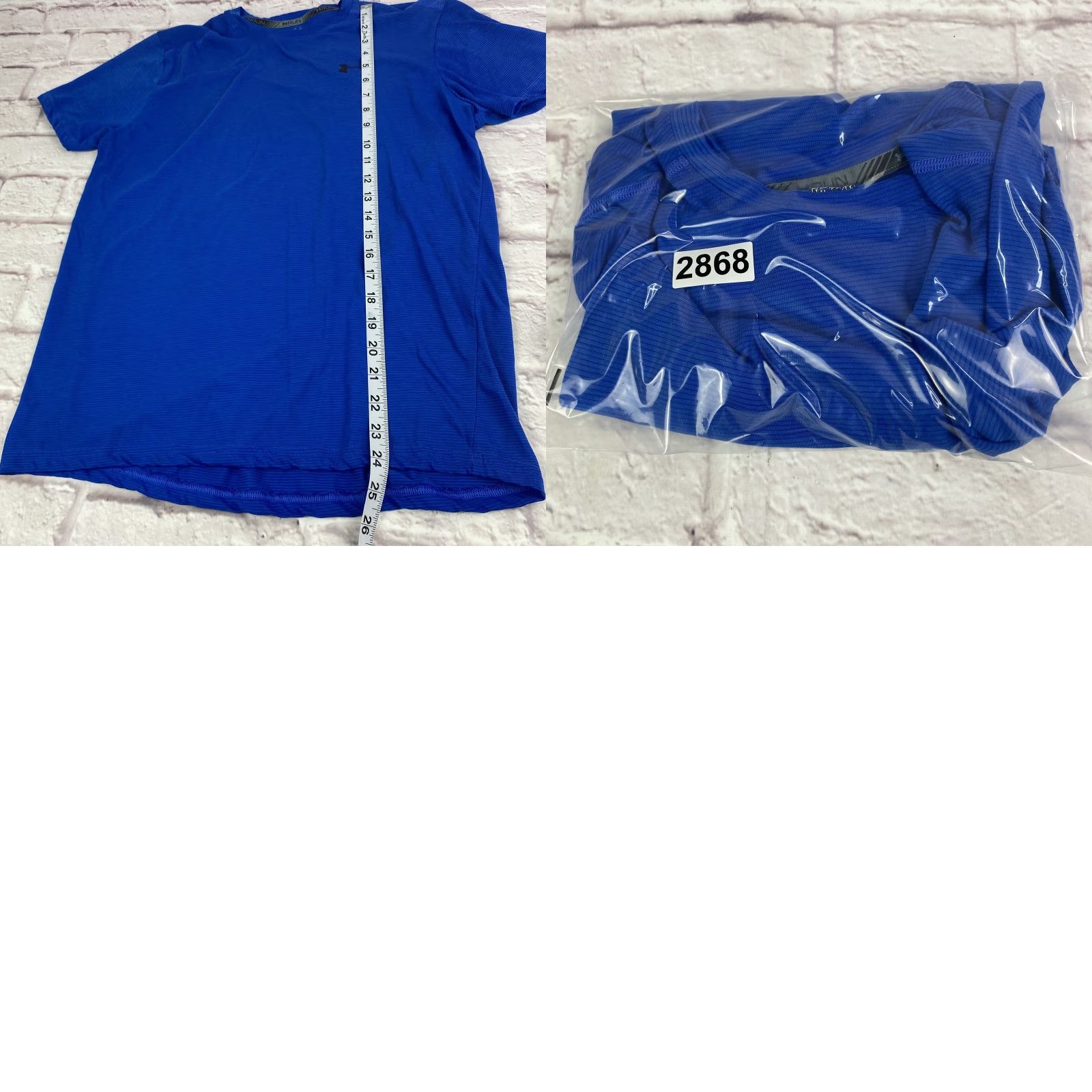 Under Armour Under Armour Shirt Mens Medium Blue HeatGear Run Athletic Performance Lightweight Short Sleeve Size US M / EU 48-50 / 2 - 8 Thumbnail