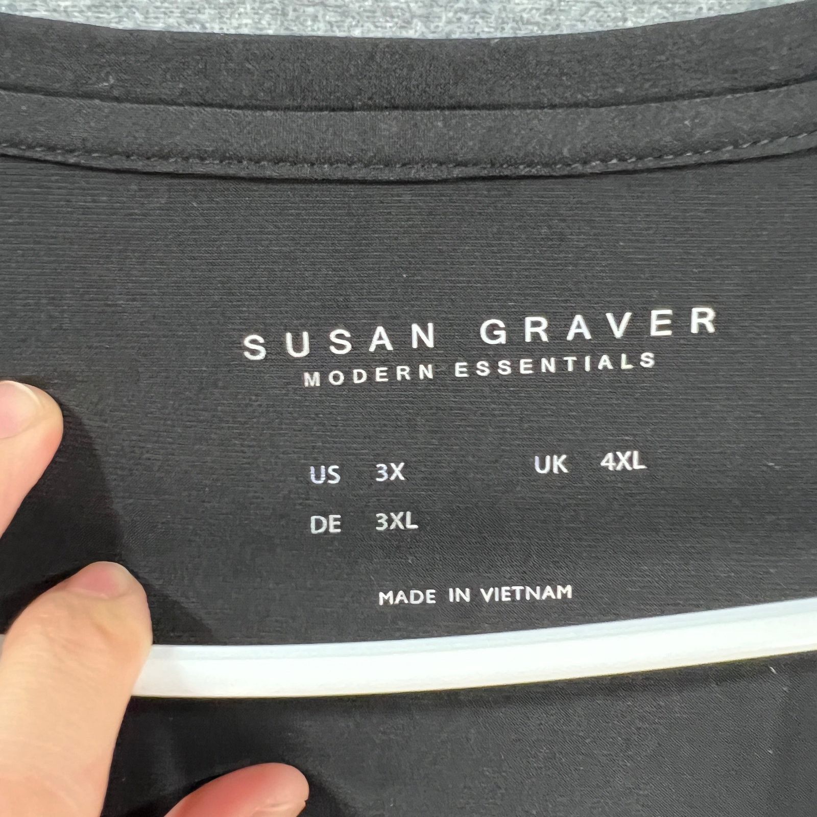 Other Susan Graver Regular Modern Essentials Liquid Knit Hi-Lou Size 3XL / US 20-22 - 3 Thumbnail