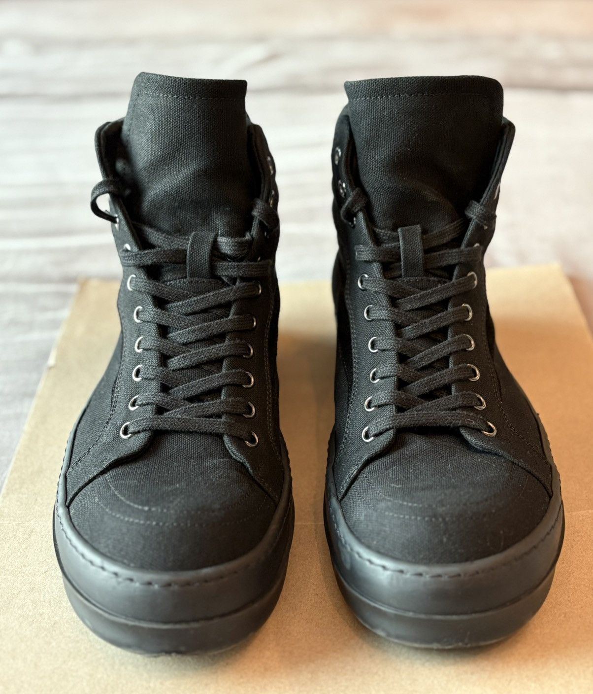 Rick Owens Drkshdw Vintage Hi Top sneakers Size US 12 / EU 45 - 3 Thumbnail