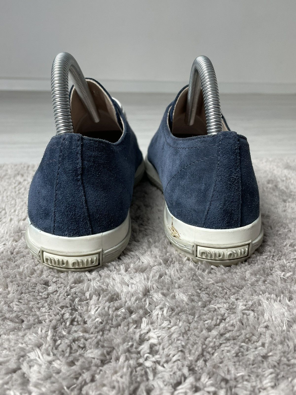 Miu Miu Prada Miu Miu Suede Metal Cap Sneakers Size US 10.5 / IT 40.5 - 5 Thumbnail