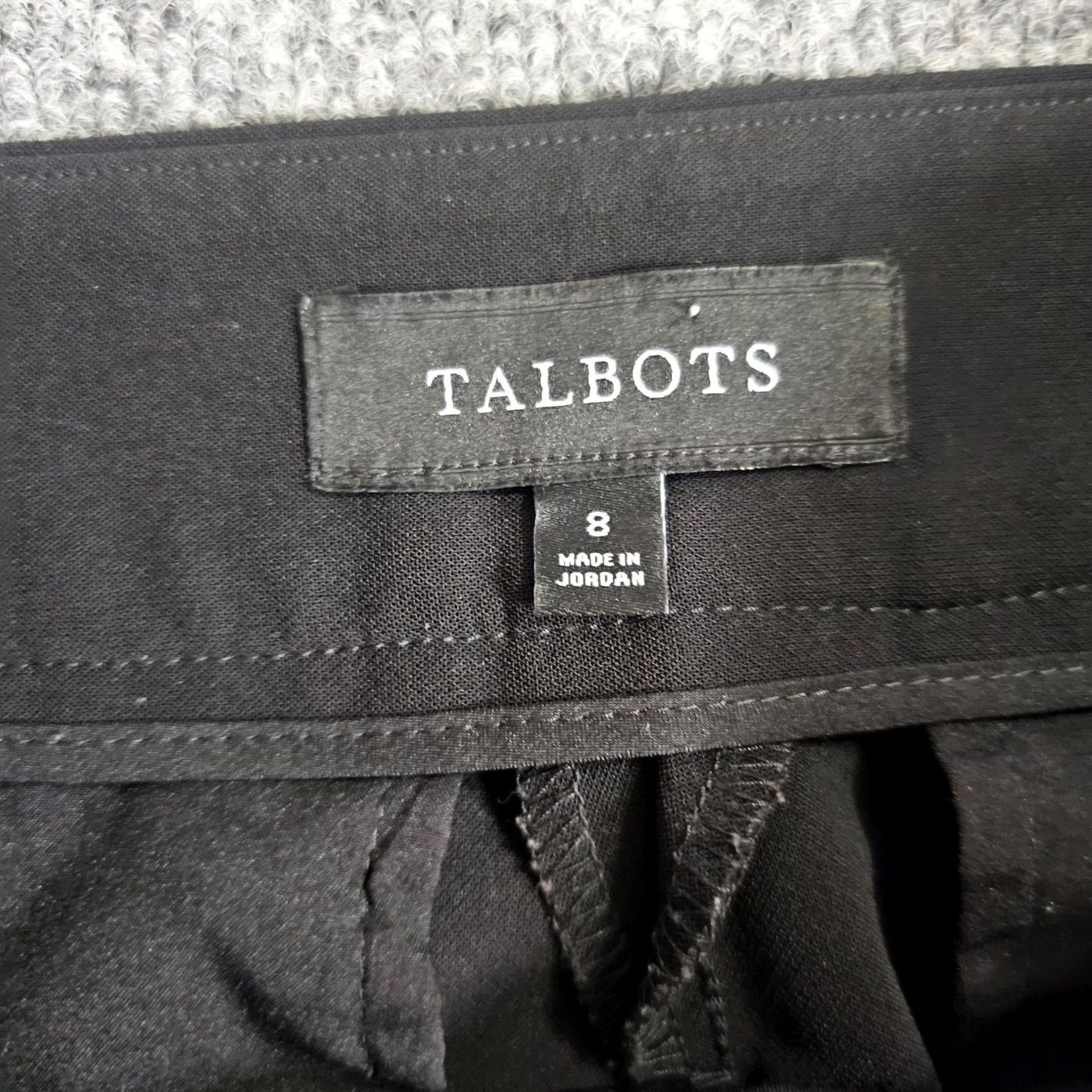 Talbots Talbots Dress Pants Womens 8 Black Flare Leg Flat Front Casual Career Size 30" / US 8 / IT 44 - 3 Thumbnail