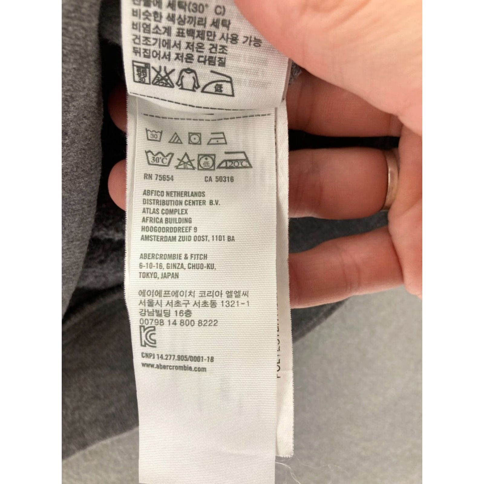 Abercrombie & Fitch Abercrombie & Fitch Sweater Womens Small Gray Shirt (Regular) - Knit Cotton Blend Crew Neck Pullover Size S / US 4 / IT 40 - 6 Thumbnail