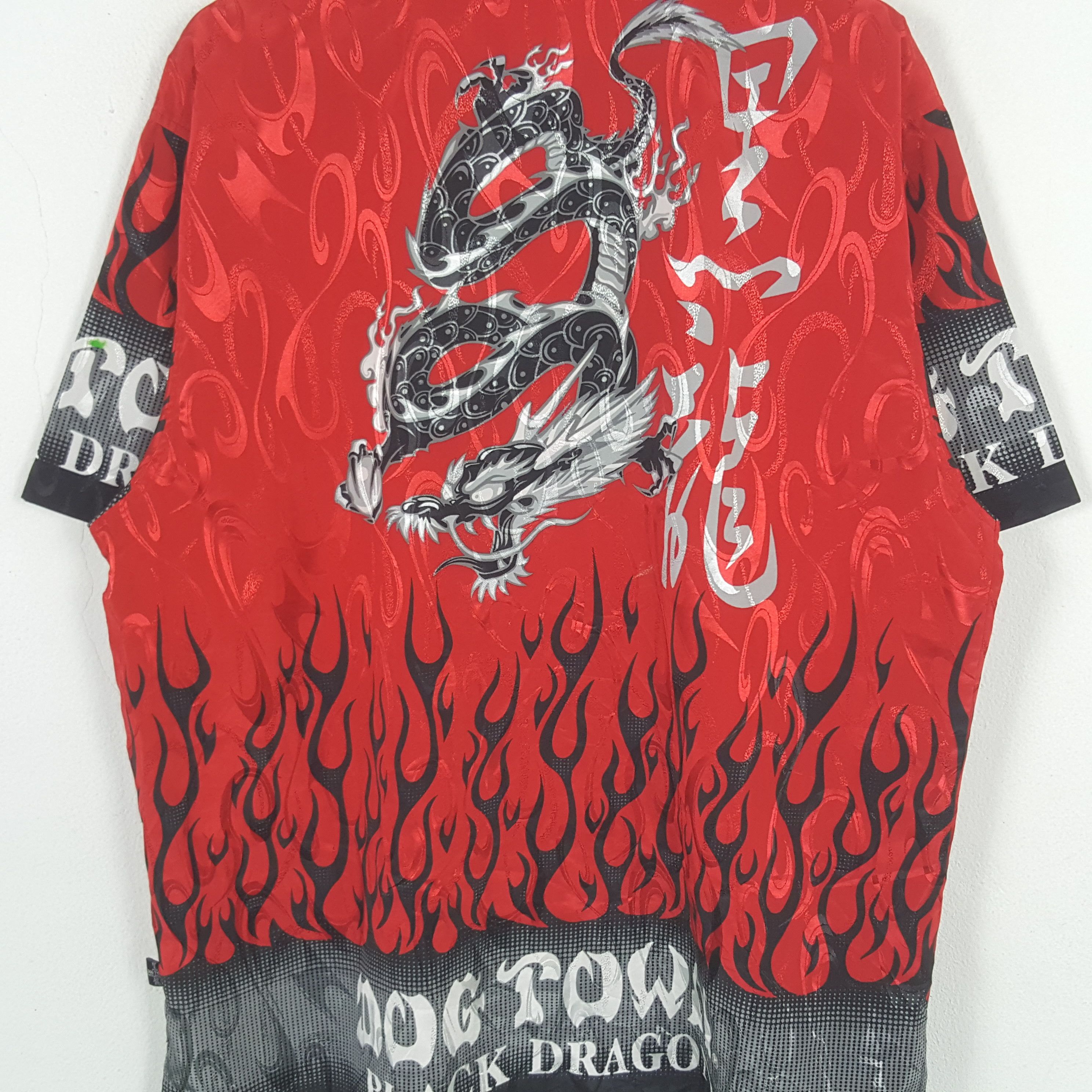 Dogtown Vintage Dogtown Black Dragon Shirt Button Up 31 Size US XXL / EU 58 / 5 - 2 Thumbnail