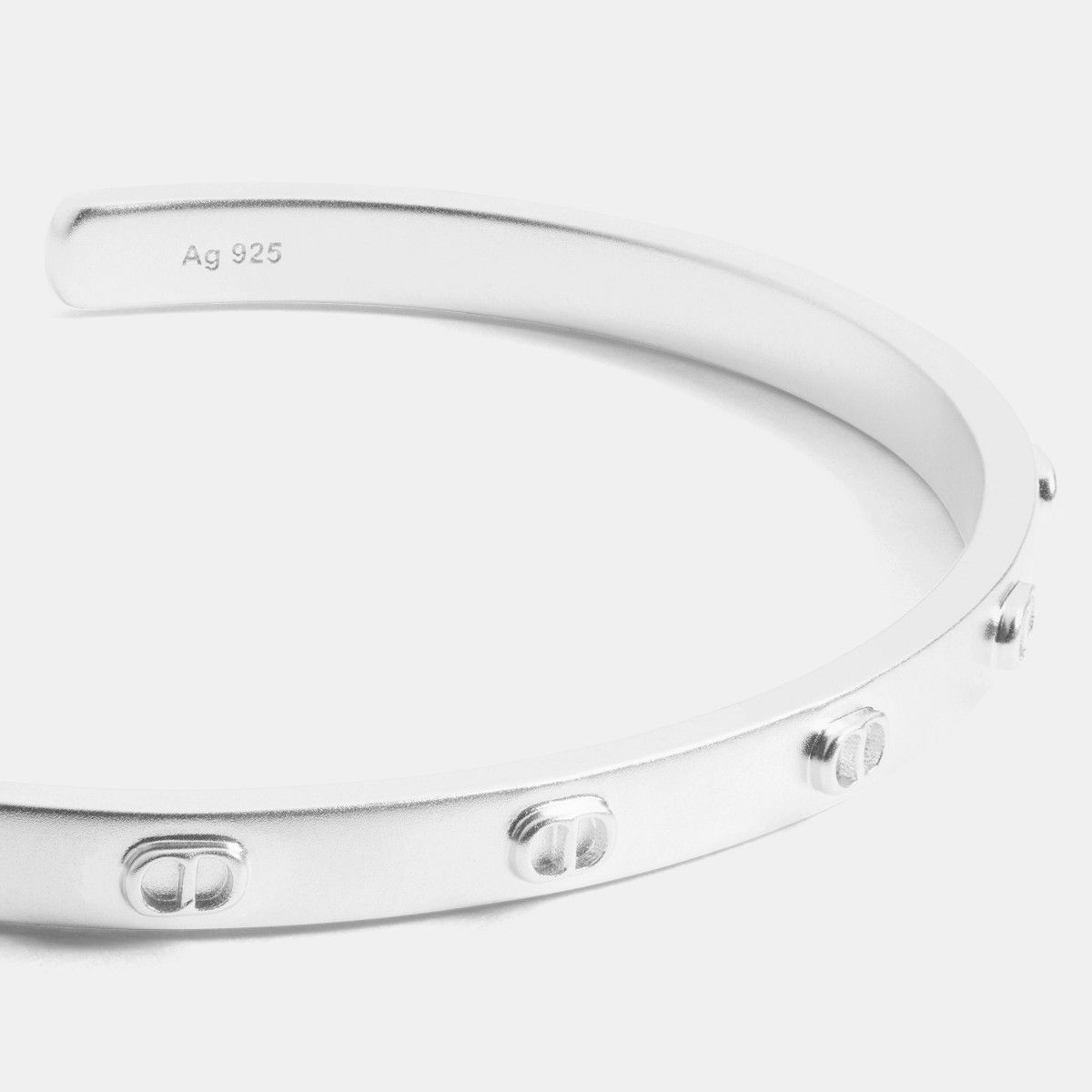 Dior o1bcso1str0126 Size: OS/Cd Icon Bangle in Silver Size ONE SIZE - 3 Thumbnail