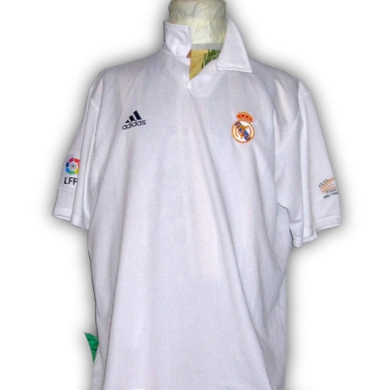 Adidas Real Madrid 2001 2002 Anniversary Home Shirt Jersey Size US L / EU 52-54 / 3 - 2 Thumbnail