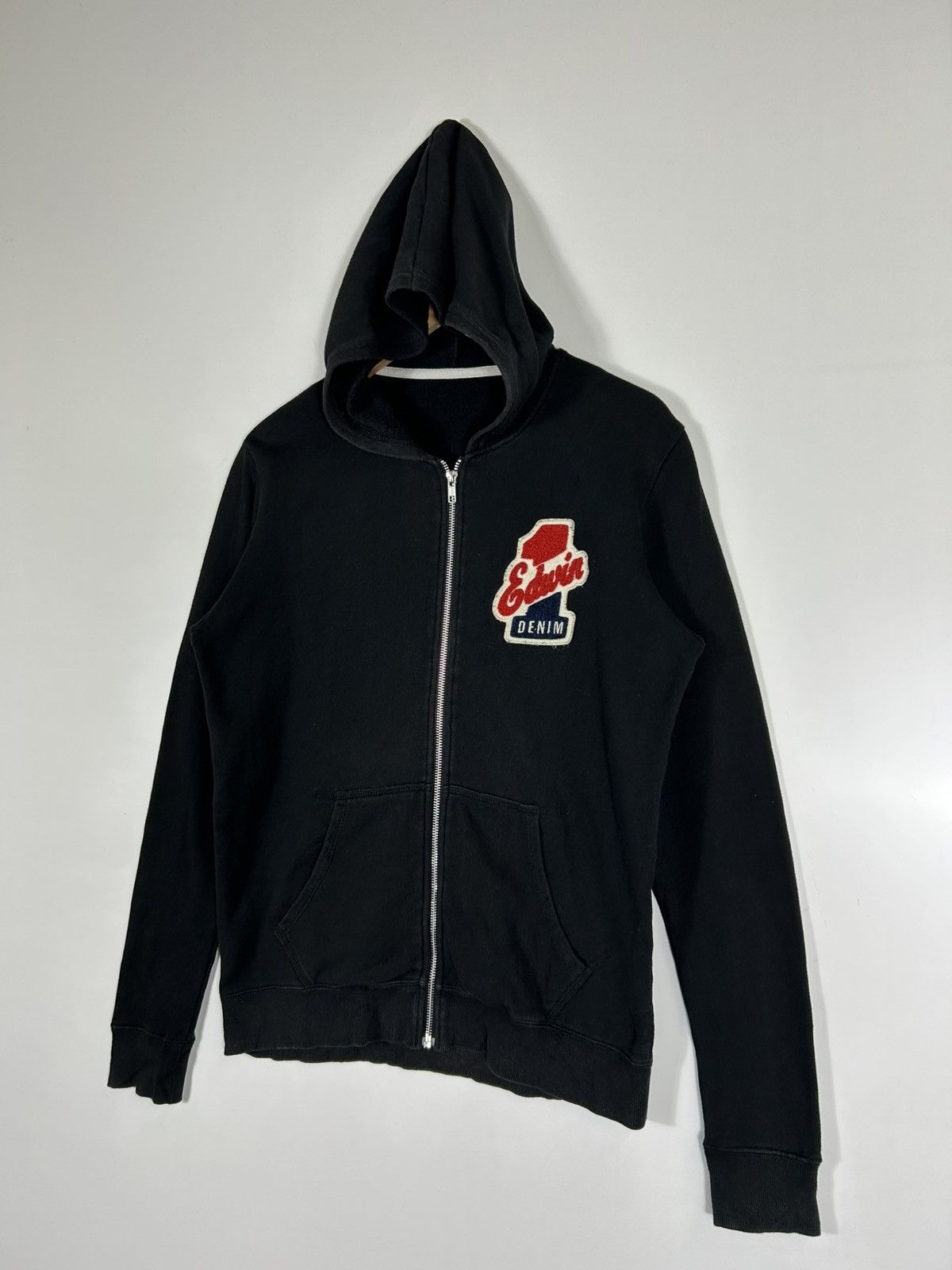 Edwin Vintage Edwin Denim Japan Hoodie Zipper Sweater Size US M / EU 48-50 / 2 - 3 Thumbnail