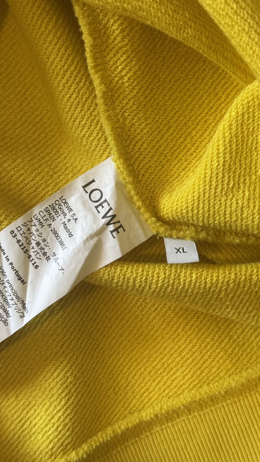 Loewe Loewe Anagram Patch Hoodie - Yellow - XL Size US XL / EU 56 / 4 - 4 Thumbnail