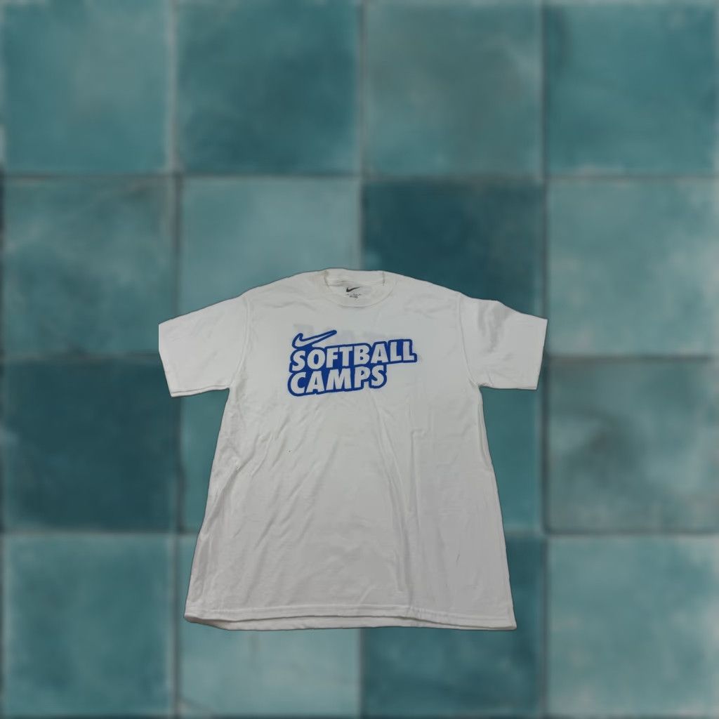 Nike Nike Softball Camps Shirt Adult Medium White Just Do It Graphic Tee Size US M / EU 48-50 / 2 - 1 Thumbnail