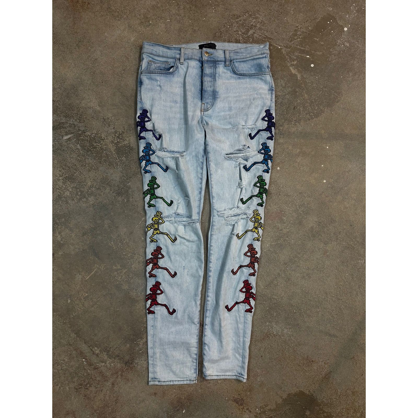 Amiri Amiri Grateful Dead Jeans Used 34 Size US 34 / EU 50 - 1 Thumbnail