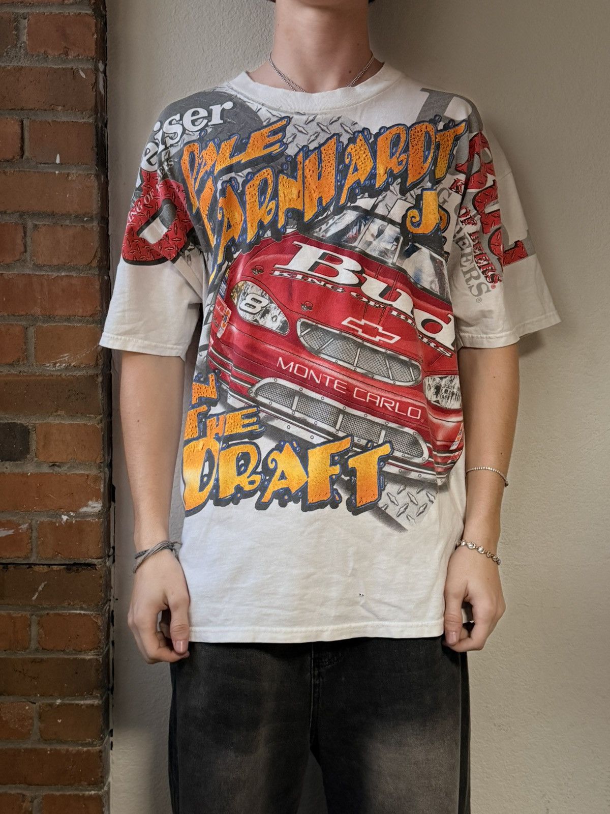 Vintage Vintage pale Earnhardt racing tee Size US L / EU 52-54 / 3 - 1 Thumbnail