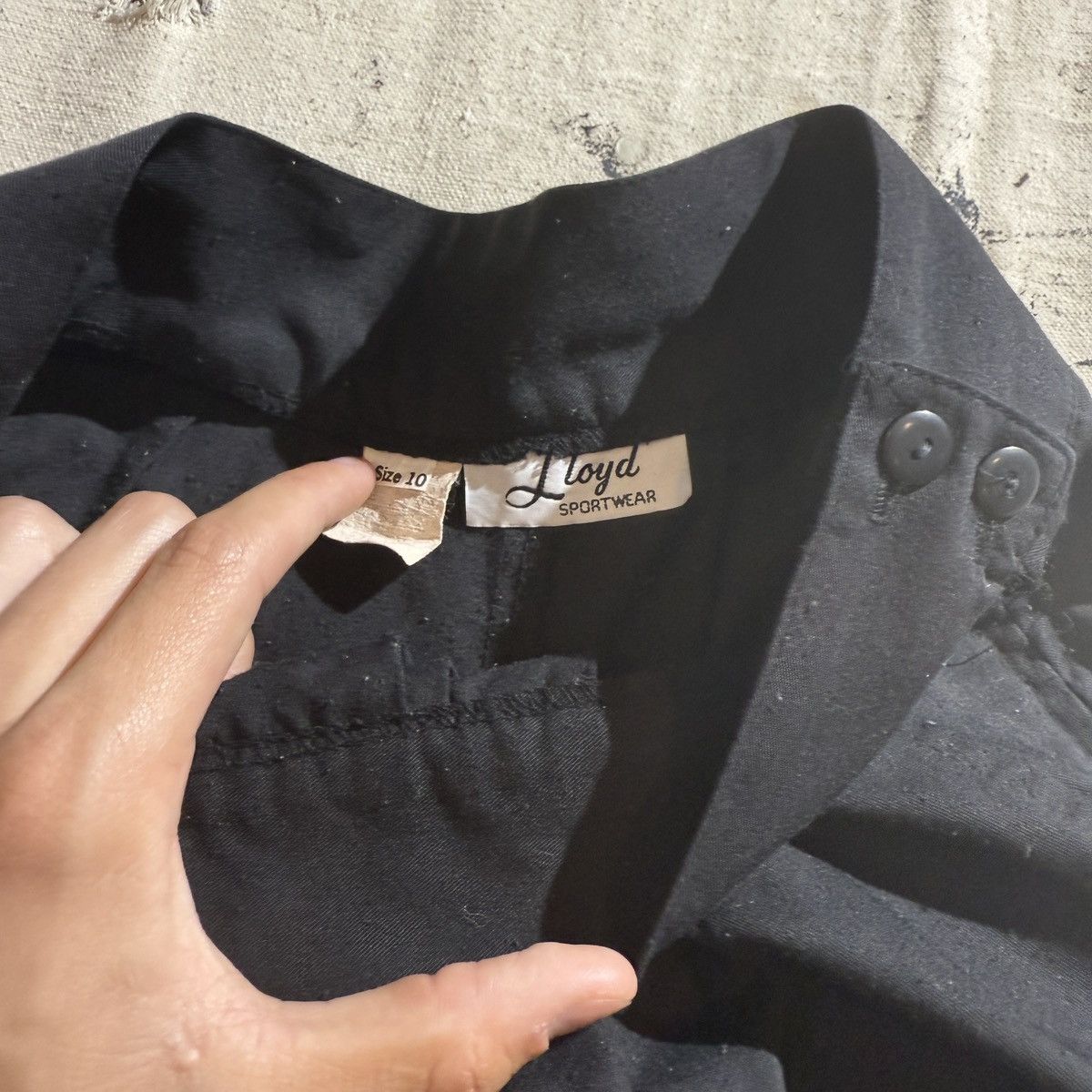 Comme des Garcons Vintage 1960’s Black Pleated Baggy Shorts Cropped Side Zip Size US 28 / EU 44 - 5 Thumbnail