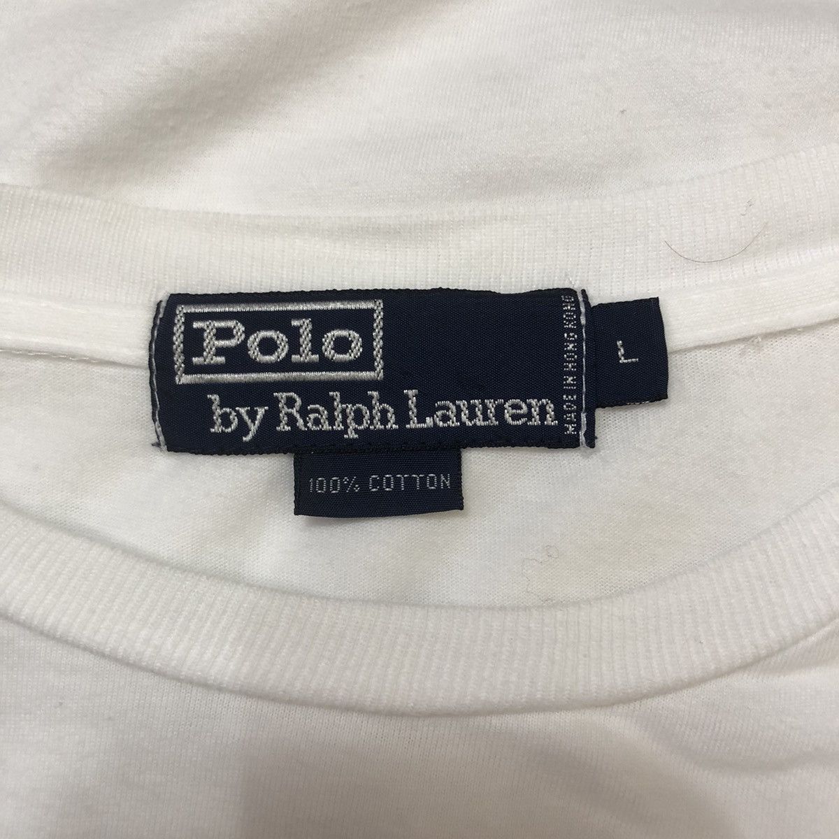 Polo Ralph Lauren × Ralph Lauren × Vintage 90’ Single Stitch Polo Bear By Ralph Lauren Shirt Size US L / EU 52-54 / 3 - 3 Thumbnail