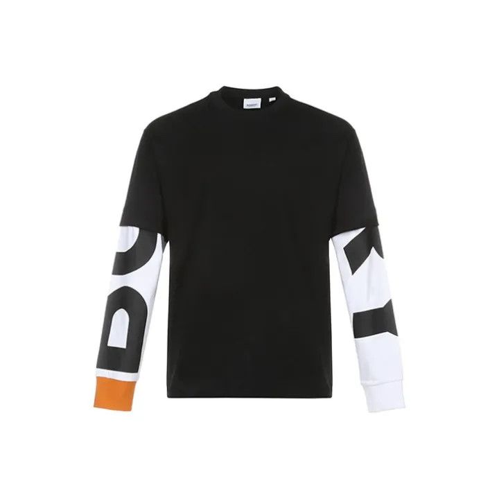 Burberry Burberry Black Long Sleeve Logo T-Shirt Size US L / EU 52-54 / 3 - 1 Thumbnail