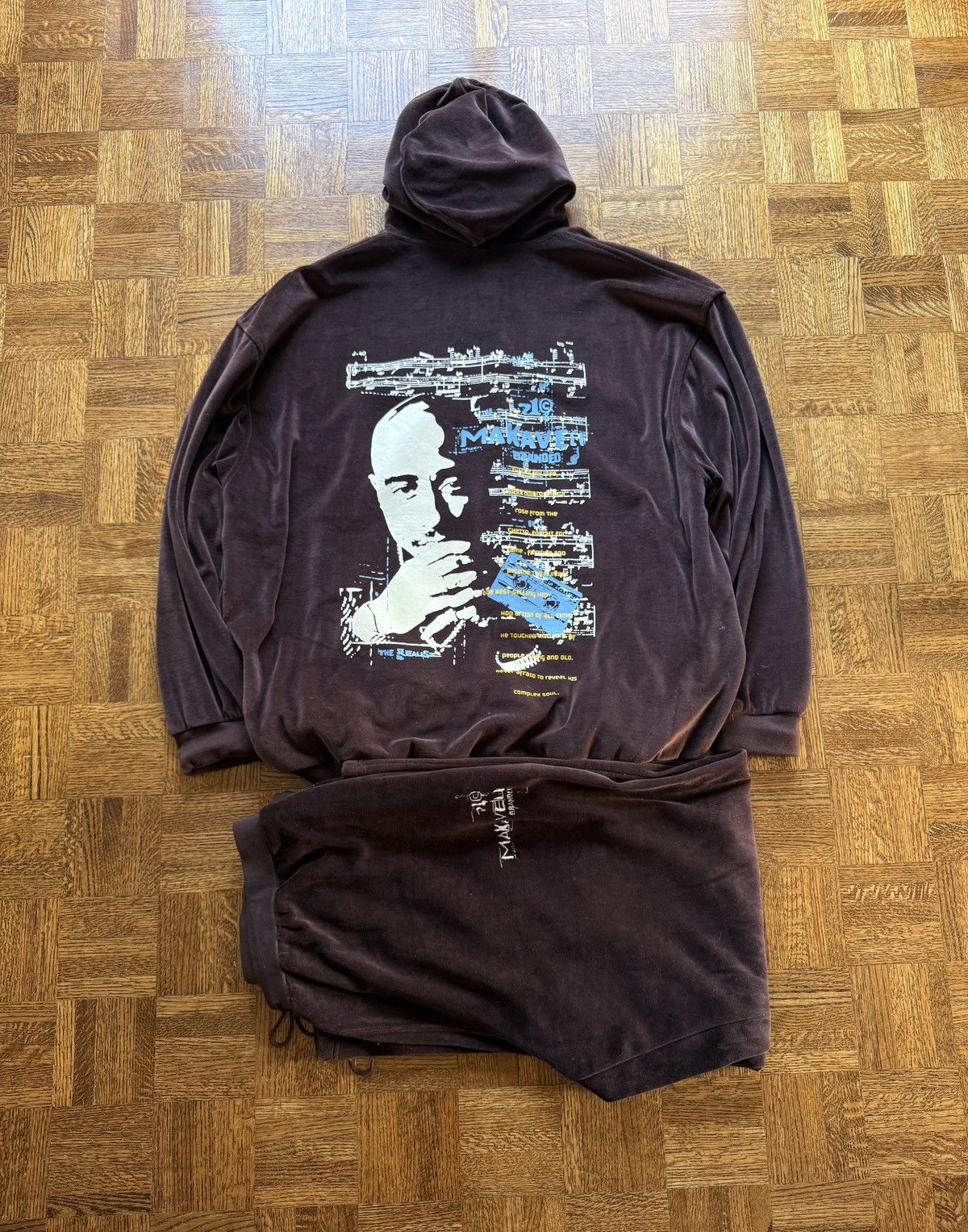 Makaveli Vintage Tupac Makaveli Velour Tracksuit Size US 38 / EU 54 - 1 Thumbnail