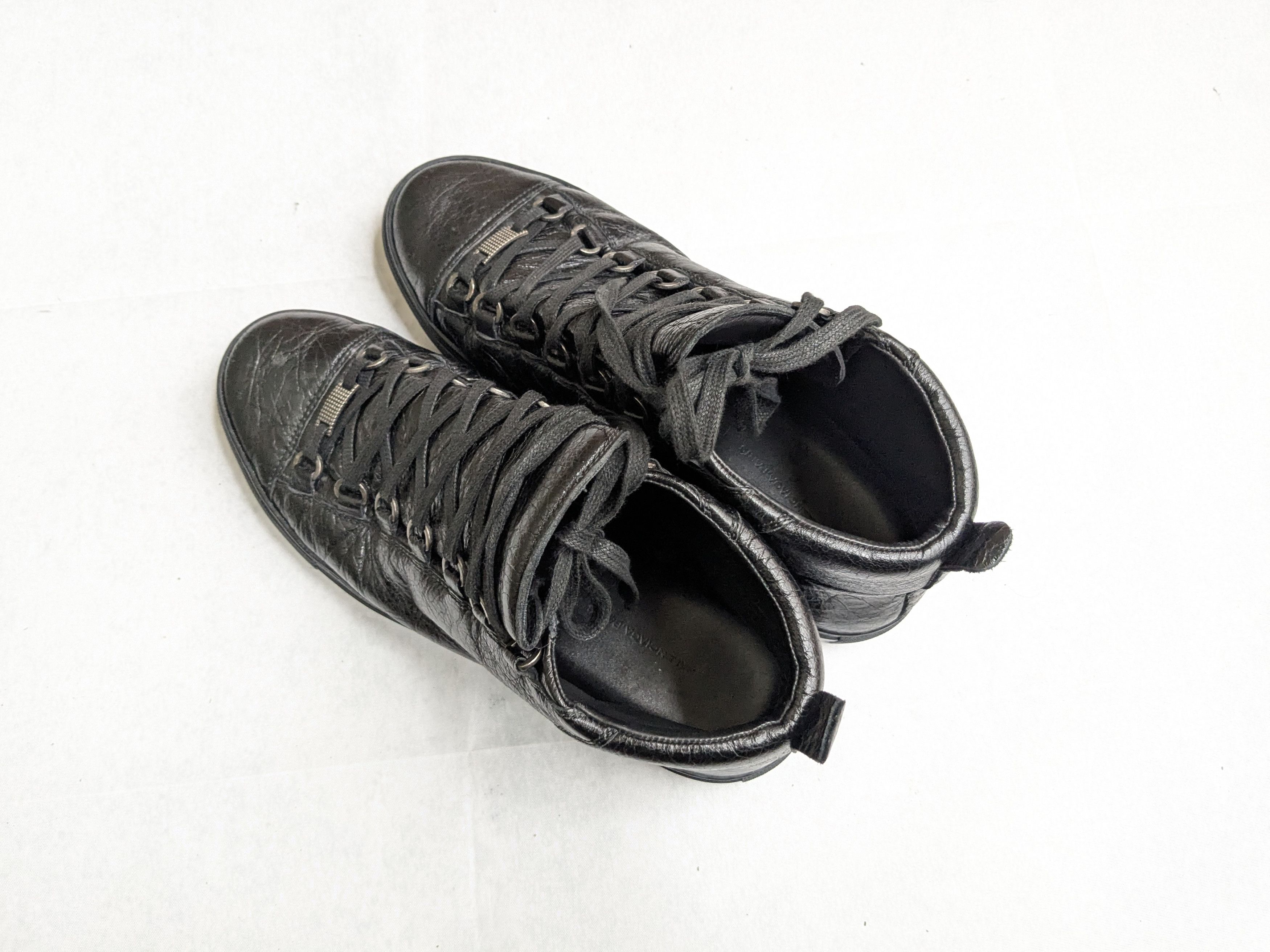 Balenciaga Balenciaga Arena Sneakers Black 10 Leather High Tops Size US 10 / EU 43 - 12 Thumbnail