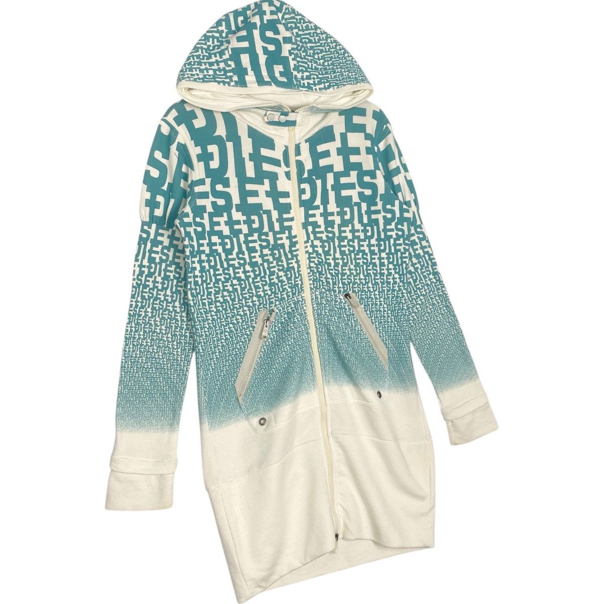 Vintage Vintage Diesel Full Zip Sweater Hoodie All Over Print Size M Size US M / EU 48-50 / 2 - 3 Thumbnail