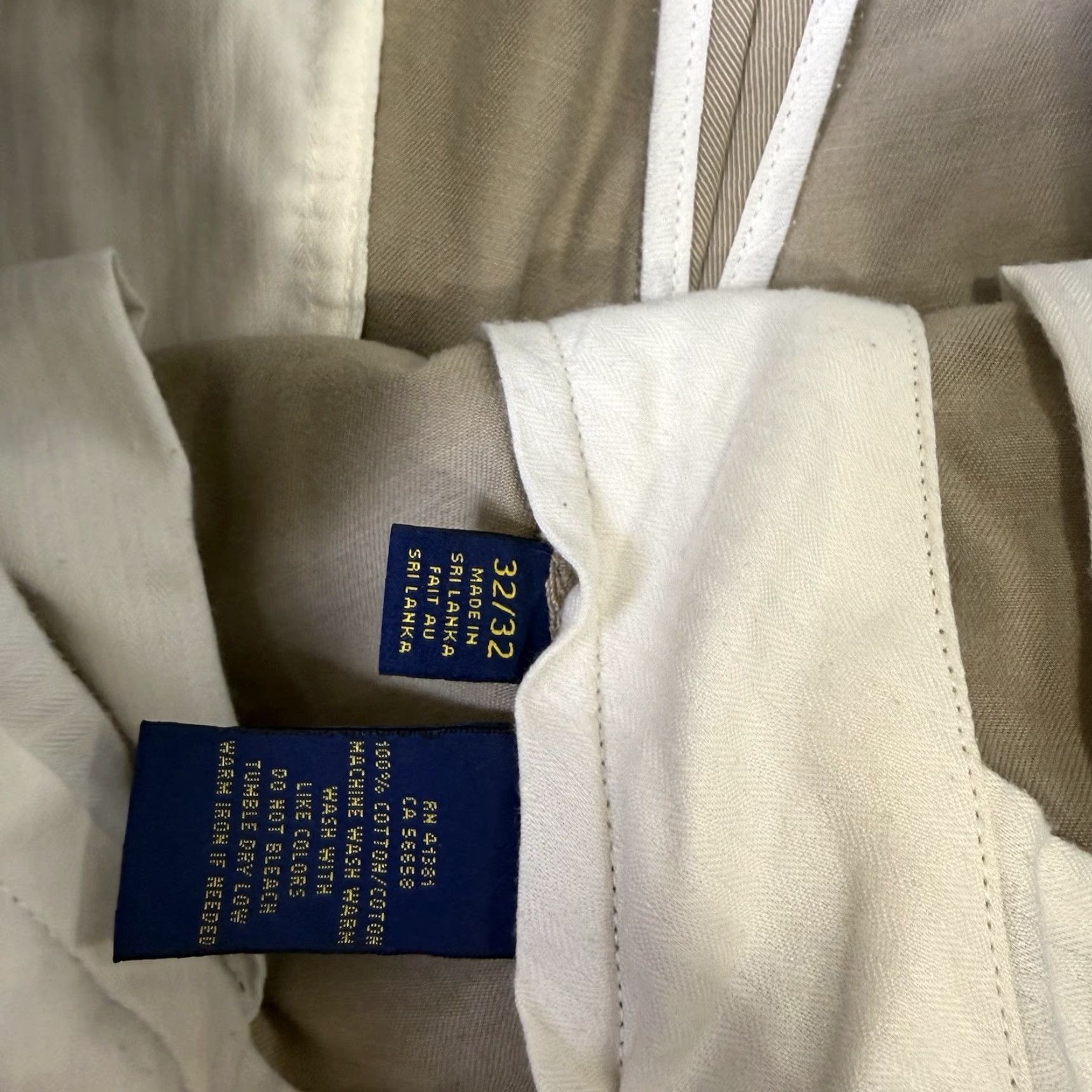 Polo Ralph Lauren Polo Ralph Lauren Chino Pants 32 Khaki Straight Leg Casual Workwear Men Regular Size 32 Beige Cotton Polo Ralph Lauren Chino Pants Size US XS / EU 42 / 0 - 6 Thumbnail